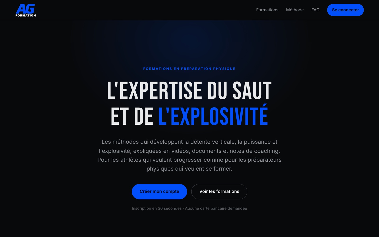 Aperçu du site AG Formation