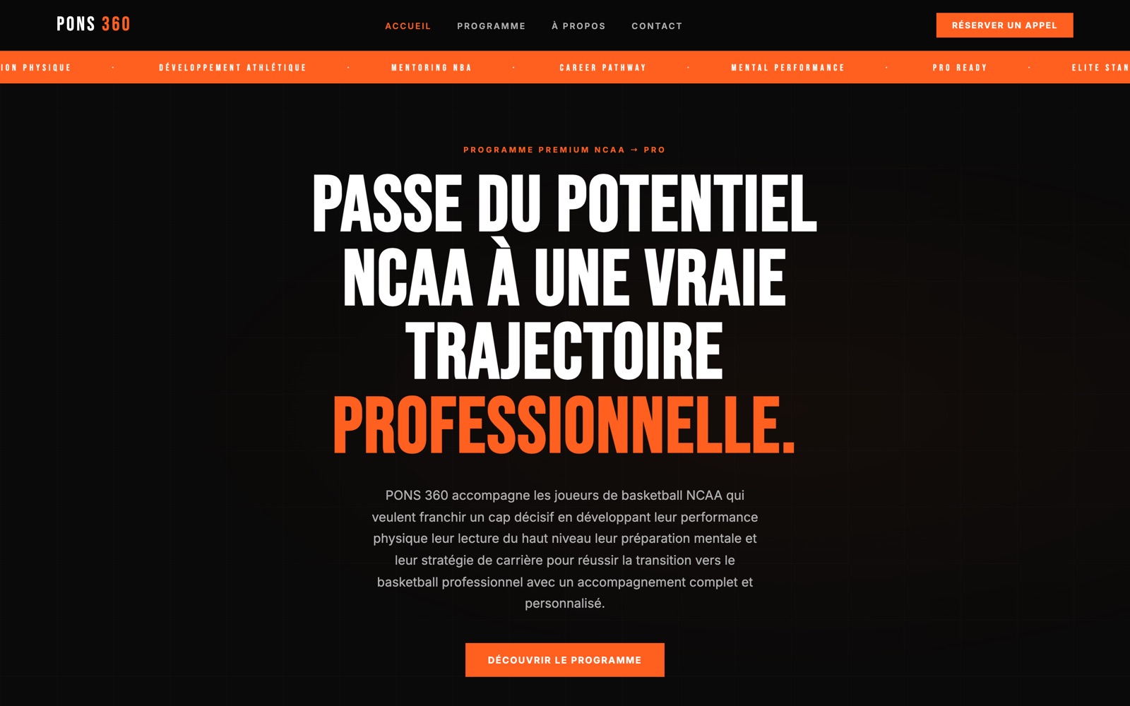 Aperçu du site Pons 360