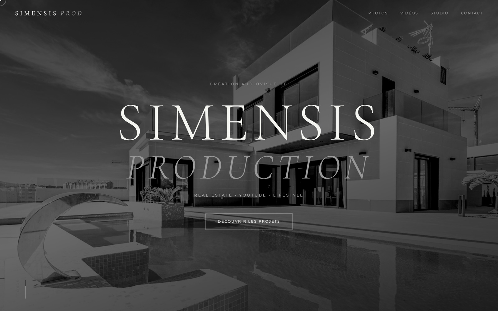 Aperçu du site Simensis Production